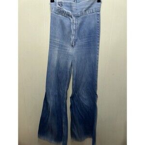 RARE Vintage 70s Wrangler High Rise Bell Bottom Jeans Women’s 9/10 Blue Denim